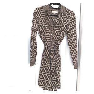 LOFT Buttoned Wrap Dress